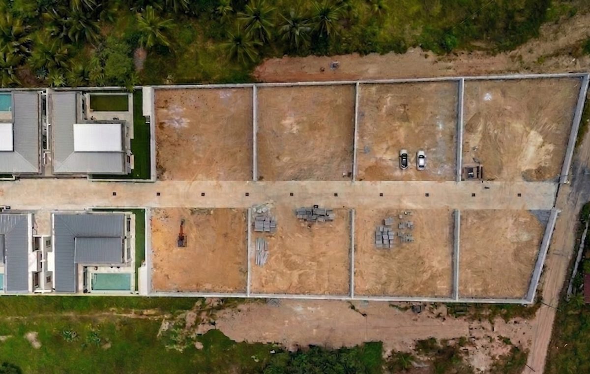 Paradise Spring Villas project overview from above